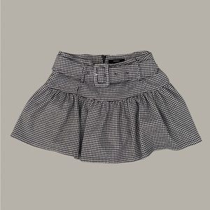 Houndstooth mini skirt